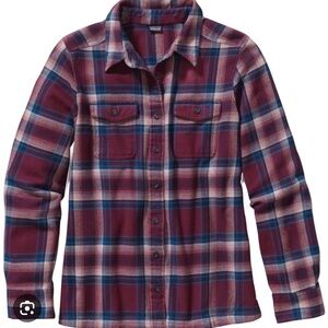 Patagonia Plaid Shirt - Burgundy and Blue